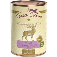 12 x 400 g | Terra Canis | Wild mit Kürbis, Preiselbeeren und Amaranth Classic | Nassfutter | Hund