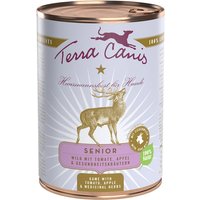 12 x 400 g | Terra Canis | Wild mit Tomate, Apfel & Gesundheitskräutern Senior | Nassfutter | Hund