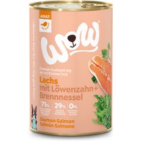 12 x 400 g | WOW | Lachs Adult | Nassfutter | Hund