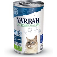 12 x 400 g | Yarrah | Bio-Patè mit Hering & Seetang | Nassfutter | Katze
