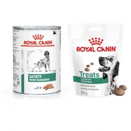 12 x 410 g Royal Canin Veterinary Canine + 230 g Snack gratis! - Satiety Weight Management Mousse
