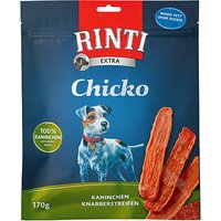 12 x 60 g | Rinti | Kaninchen Knabberstreifen Chicko | Snack | Hund