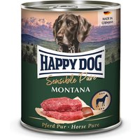 12 x 800 g | Happy Dog | Montana Sensible Pure | Nassfutter | Hund