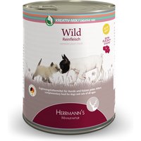 12 x 800 g | Herrmanns | Reinfleisch Wild Kreativ-Mix | Nassfutter | Hund,Katze