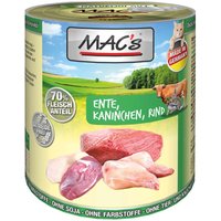 12 x 800 g | MACs | Ente, Kaninchen & Rind Cat | Nassfutter | Katze
