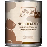 12 x 800 g | Mjamjam | Köstliches Lamm Pur | Nassfutter | Katze