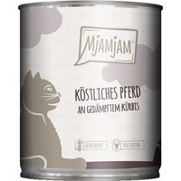 12 x 800 g | Mjamjam | Köstliches Pferd Mahlzeit | Nassfutter | Katze