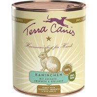 12 x 800 g | Terra Canis | Kaninchen mit Zucchini, Amaranth & Bärlauch Classic | Nassfutter | Hund