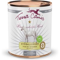 12 x 800 g | Terra Canis | Pferd mit Topinambur Hypoallergen | Nassfutter | Hund