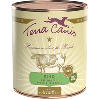 12 x 800 g | Terra Canis | Rind mit Karotte, Apfel & Naturreis Classic | Nassfutter | Hund