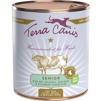 12 x 800 g | Terra Canis | Rind mit Sellerie, Aprikose & Gesundheitskräutern Senior | Nassfutter | Hund