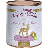 12 x 800 g | Terra Canis | Wild mit Tomate, Apfel & Gesundheitskräutern Senior | Nassfutter | Hund
