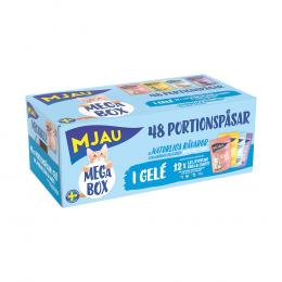 12 x 85 g / 48 x 85 g Mjau zum Sonderpreis! - 48 x 85 g Mix in Gelee (4 Sorten)