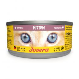 12 x 85 g Josera Kitten + 400 g Trockenfutter gratis! - Ente + Kitten