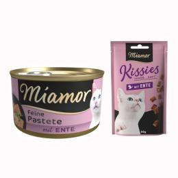 12 x 85 g Miamor Pastete + 50 g Kissies mit Ente gratis! - Ente