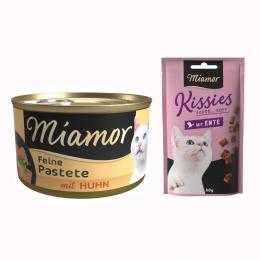 12 x 85 g Miamor Pastete + 50 g Kissies mit Ente gratis! - Huhn