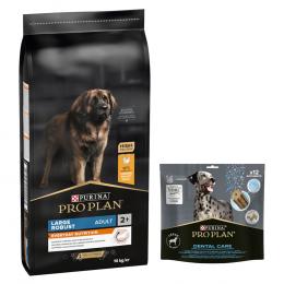 14 kg PURINA PRO PLAN Adult + passender Snack gratis! - Large Robust Everyday Nutrition + Dental Care für große Hunde 426 g
