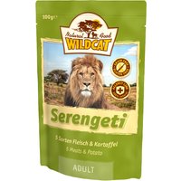14 x 100 g | Wildcat | Serengeti Adult mit 5 Sorten Fleisch und Kartoffel | Nassfutter | Katze
