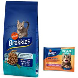 15 kg Brekkies Trockenfutter + 4 x 85 g Daily Delice mit Huhn & Truthahn gratis! - Fisch