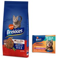 15 kg Brekkies Trockenfutter + 8 x 85 g Daily Delice Nassfutter gratis! - Rind + Huhn & Truthahn in Soße