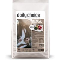 15 kg | daily choice | mit Wild, Reis und Erbsen Basic | Trockenfutter | Hund