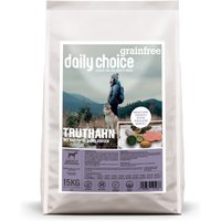 15 kg | daily choice | Truthahn mit Kartoffeln und Erbsen Grainfree | Trockenfutter | Hund