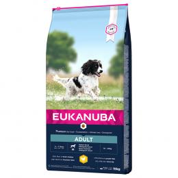 15 kg Eukanuba Trockenfutter mit Huhn zum Sonderpreis! - Adult Medium