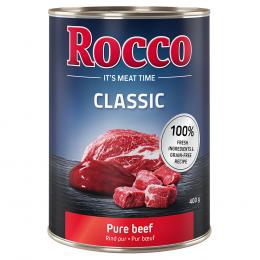 Angebot für 15% Rabatt! 6 x 400 g Rocco Nassfutter - Rind pur - Kategorie Hundefutter & Zubehör / Hundefutter nass / Rocco / Aktionen.  Lieferzeit: 1-2 Tage -  jetzt kaufen.