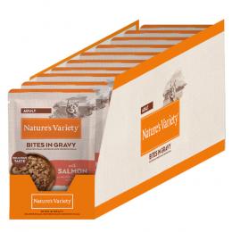 16 + 6 gratis! 22 x 85 g Nature's Variety Bites in Soße Adult - mit Lachs