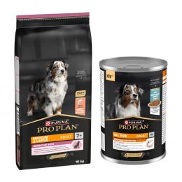 16 kg PURINA PRO PLAN + 12 x 400 g All Size Adult Everyday Nutrition in Jelly gratis! - Medium & Large Adult 7+ Sensitive Skin + Fisch