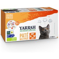 16 x 100 g | Yarrah | Bio-Patè Multipack für Katzen | Nassfutter | Katze