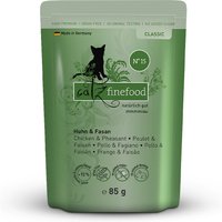 16 x 85 g | catz finefood | No.15 Huhn & Fasan Classic | Nassfutter | Katze