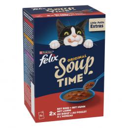 18 + 6 gratis! 24 x 48 g Felix Soup Time - Original: Geschmacksvielfalt vom Land