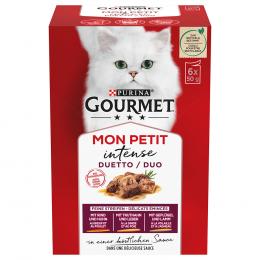 18 + 6 gratis! 24 x 50 g Gourmet Mon Petit - Mixpaket Fleisch