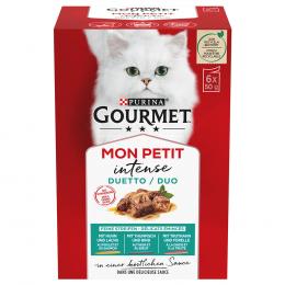 18 + 6 gratis! 24 x 50 g Gourmet Mon Petit - Mixpaket: Fleisch & Fisch