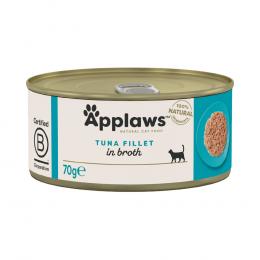 18 x 70 g Applaws zum Sonderpreis! - in Brühe: Thunfischfilet