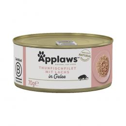 18 x 70 g Applaws zum Sonderpreis! - in Jelly: Thunfisch & Lachs