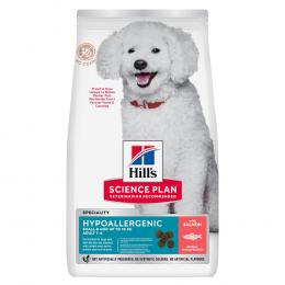2 + 1 gratis! 3 x 1,5 kg / 2 kg / 2,5 kg Hill's Science Plan  - Hypoallergenic Adult Small & Mini mit Lachs (3 x 1,5 kg)