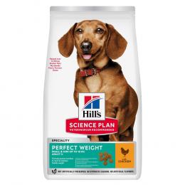 2 + 1 gratis! 3 x 1,5 kg / 2 kg / 2,5 kg Hill's Science Plan  - Perfect Weight Adult 1+ Small & Mini mit Huhn (3 x 1,5 kg)