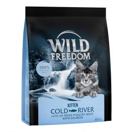 2 + 1 gratis! 3 x 400 g Wild Freedom Trockennahrung - Kitten Cold River - Lachs