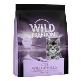 2 + 1 gratis! 3 x 400 g Wild Freedom Trockennahrung - Kitten Wild Hills - Ente