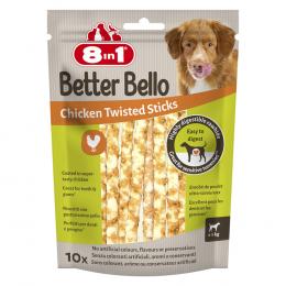 2 + 1 gratis! 3 x 8in1 Better Bello Hundesnacks -  Chicken Twisted Sticks: 3 x 10 Stück (180 g)