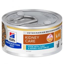 2 + 1 gratis! 3 x Hill’s Prescription Diet  - k/d Kidney Care Ragout mit Thunfisch & zugefügtem Gemüse 3 x (24 x 82 g)