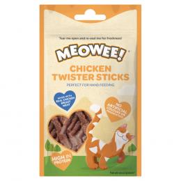 2 + 1 gratis! 3 x Meowee! Chicken Twister Sticks - 3 x 31 g