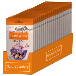 2 + 1 gratis! 3 x Nature's Variety Snacks - 3 x (20 x 20 g) Gefriergetrocknete Fleischhappen: Truthahn