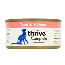 2-fach zooPunkte auf 6 x 75 g / 12 x 75 g Thrive Complete - Thunfisch & Lachs (6 x 75 g)