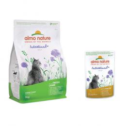 2 kg Almo Nature Functional Intestinal Help + 6 x 70 g mit Geflügel zum Sonderpreis! - Lamm
