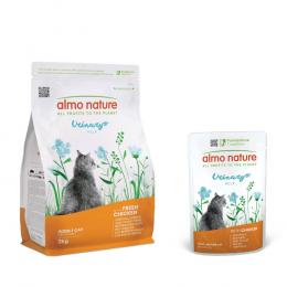 2 kg Almo Nature Functional Urinary Help + 6 x 70 g passendes Nassfutter zum Sonderpreis! - 2 kg Huhn + 6 x 70 g Huhn