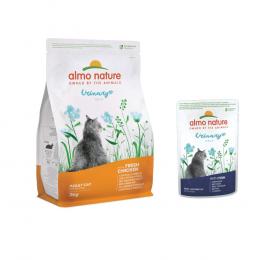 2 kg Almo Nature Holistic Urinary Help + 6 x 70 g passendes Nassfutter zum Sonderpreis! - 2 kg Huhn + 6 x 70 g Fisch