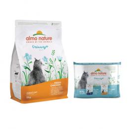 2 kg Almo Nature Holistic Urinary Help + 6 x 70 g passendes Nassfutter zum Sonderpreis! - 2 kg Huhn + 6 x 70 g Fisch & Huhn